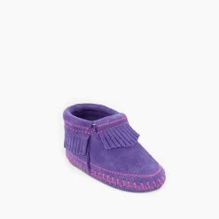 MINNETONKA INFANT RILEY BOOTIE PURPLE 1164 -Cotton slippers shop 775x775 1164 3