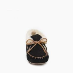 MINNETONKA 40030 WOMEN'S CHRISSY SLIPPER BLACK 7 MINNETONKA 40030 WOMEN'S CHRISSY SLIPPER BLACK -Cotton slippers shop 775x775 40030 1