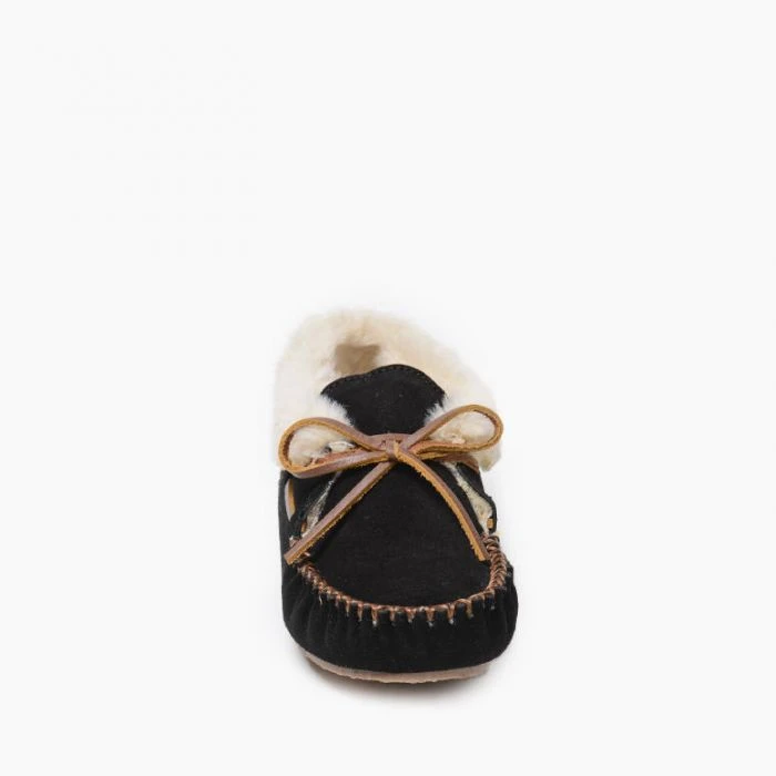 MINNETONKA 40030 WOMEN'S CHRISSY SLIPPER BLACK 3 MINNETONKA 40030 WOMEN'S CHRISSY SLIPPER BLACK - Image 3