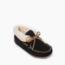 MINNETONKA 40030 WOMEN'S CHRISSY SLIPPER BLACK 8 MINNETONKA 40030 WOMEN'S CHRISSY SLIPPER BLACK -Cotton slippers shop 775x775 40030 3