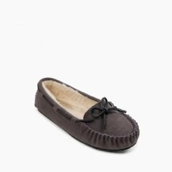 MINNETONKA 4015 WOMEN'S CALLY SLIPPER GREY -Cotton slippers shop 775x775 4015 3
