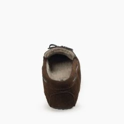 MINNETONKA 4155 MEN'S CASEY SLIPPER CHOCOLATE -Cotton slippers shop 775x775 4155 4