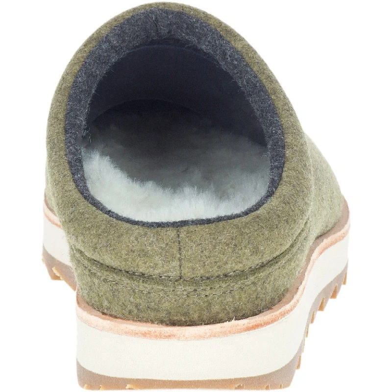 MERRELL MEN'S JUNO WOOL CLOG IN OLIVE 2 MERRELL MEN'S JUNO WOOL CLOG IN OLIVE - Image 2