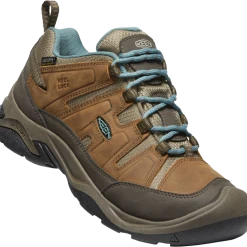 KEEN WOMEN'S CIRCADIA WATERPROOF SHOE IN COLOR SYRUP/NORTH ATLANTIC