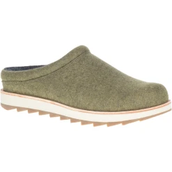 MERRELL MEN'S JUNO WOOL CLOG IN OLIVE