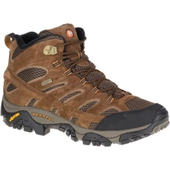 MERRELL MEN'S MOAB 2 MID WATERPROOF HIKER EARTH COLOR