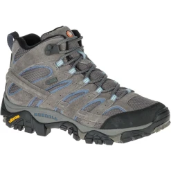 MERRELL WOMEN'S MOAB 2 MID WATERPROOF HIKER GRANITE