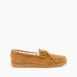 MINNETONKA 3741 MEN'S SKEEPSKIN HARDSOLE SLIPPER