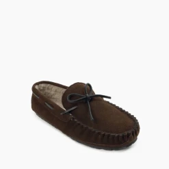 MINNETONKA 4155 MEN'S CASEY SLIPPER CHOCOLATE