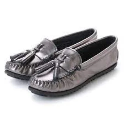 MINNETONKA 419 T WOMEN'S GRACE MOC GUNMETAL