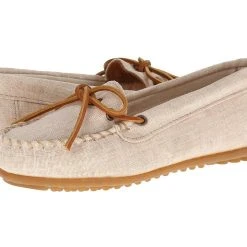 MINNETONKA WOMEN'S CANVAS MOCCASIN