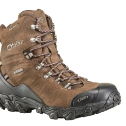 OBOZ MEN'S BRIDGER 8in INSULATED WATERPROOF BOOT IN BARK BROWN