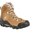 OBOZ WOMEN'S BRIDGER 7in INSULATED WATERPROOF BOOT IN CHIPMONK BROWN