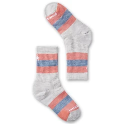 SMARTWOOL KIDS' HIKE FULL CUSHION STRIPED CREW SOCKS -Cotton slippers shop SMARTWOOL KIDS HIKE FULL CUSHION STRIPED CREW SOCKS ASH S