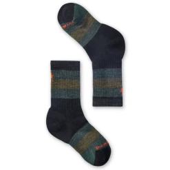 SMARTWOOL KIDS' HIKE FULL CUSHION STRIPED CREW SOCKS -Cotton slippers shop SMARTWOOL KIDS HIKE FULL CUSHION STRIPED CREW SOCKS BKMO S