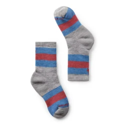 SMARTWOOL KIDS' HIKE FULL CUSHION STRIPED CREW SOCKS -Cotton slippers shop SMARTWOOL KIDS HIKE FULL CUSHION STRIPED CREW SOCKS LTGR S
