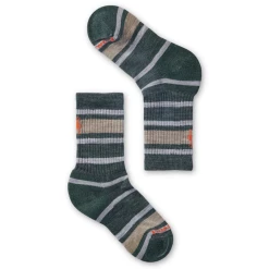 SMARTWOOL KIDS' HIKE LIGHT CUSHION STRIPED CREW SOCKS -Cotton slippers shop SMARTWOOL KIDS HIKE LIGHT CUSHION STRIPED CREW SOCKS DKSG S