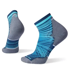 SMARTWOOL MEN'S RUN TARGETED CUSHION PATTERN ANKLE SOCKS