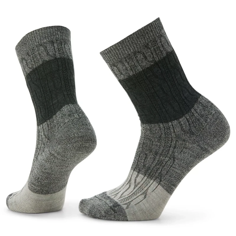 SMARTWOOL WOMENS' EVERYDAY COLOR BLOCK CABLE CREW SOCKS 2 SMARTWOOL WOMENS' EVERYDAY COLOR BLOCK CABLE CREW SOCKS - Image 2