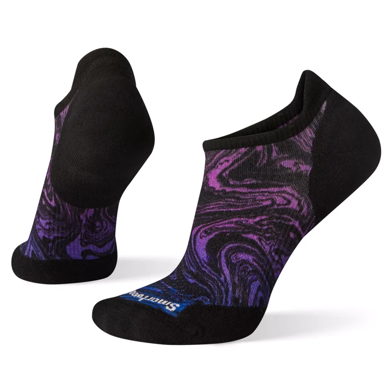 SMARTWOOL WOMEN'S RUN TARGETED CUSHION MARBLE WASH PRINT LOW ANKLE SOCKS