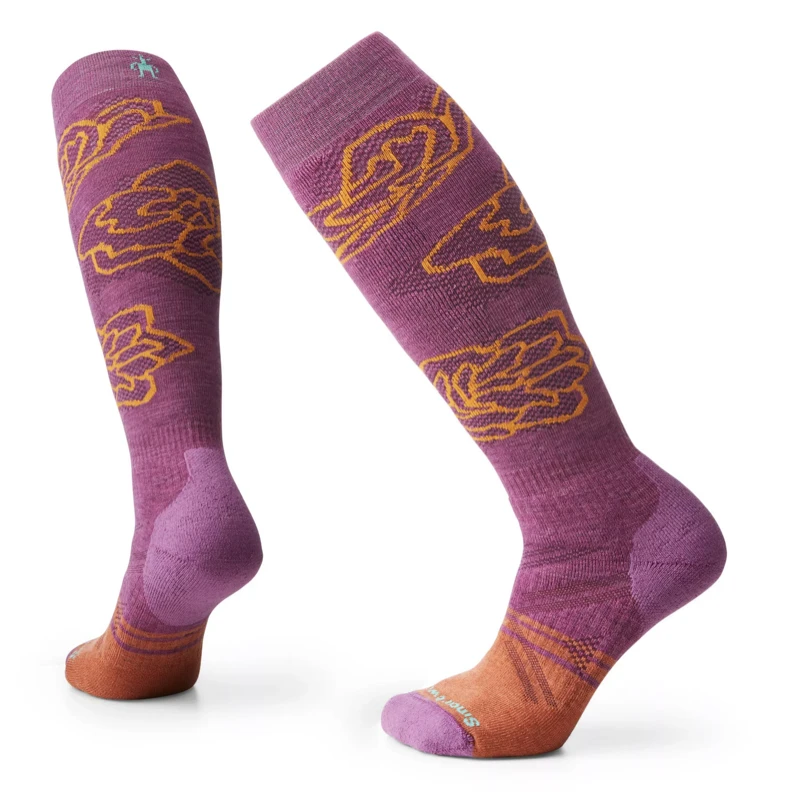SMARTWOOL Women's Ski Full Cushion Pattern Over The Calf Socks 1 SMARTWOOL Women's Ski Full Cushion Pattern Over The Calf Socks