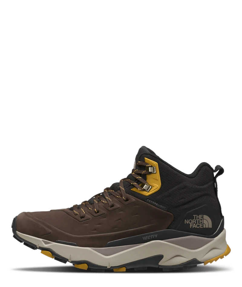 THE NORTH FACE MEN'S VECTIV EXPLORIS MID FUTURELIGHT LEATHER IN DEEP BROWN