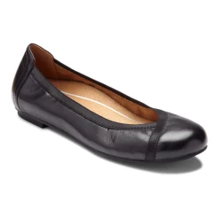 VIONIC WOMEN'S SPARK CAROLL BLACK BALLET FLAT